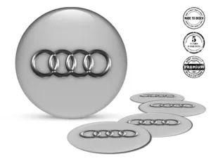 Audi Design Adesivo Ruota Badge Silicone Personalizzato